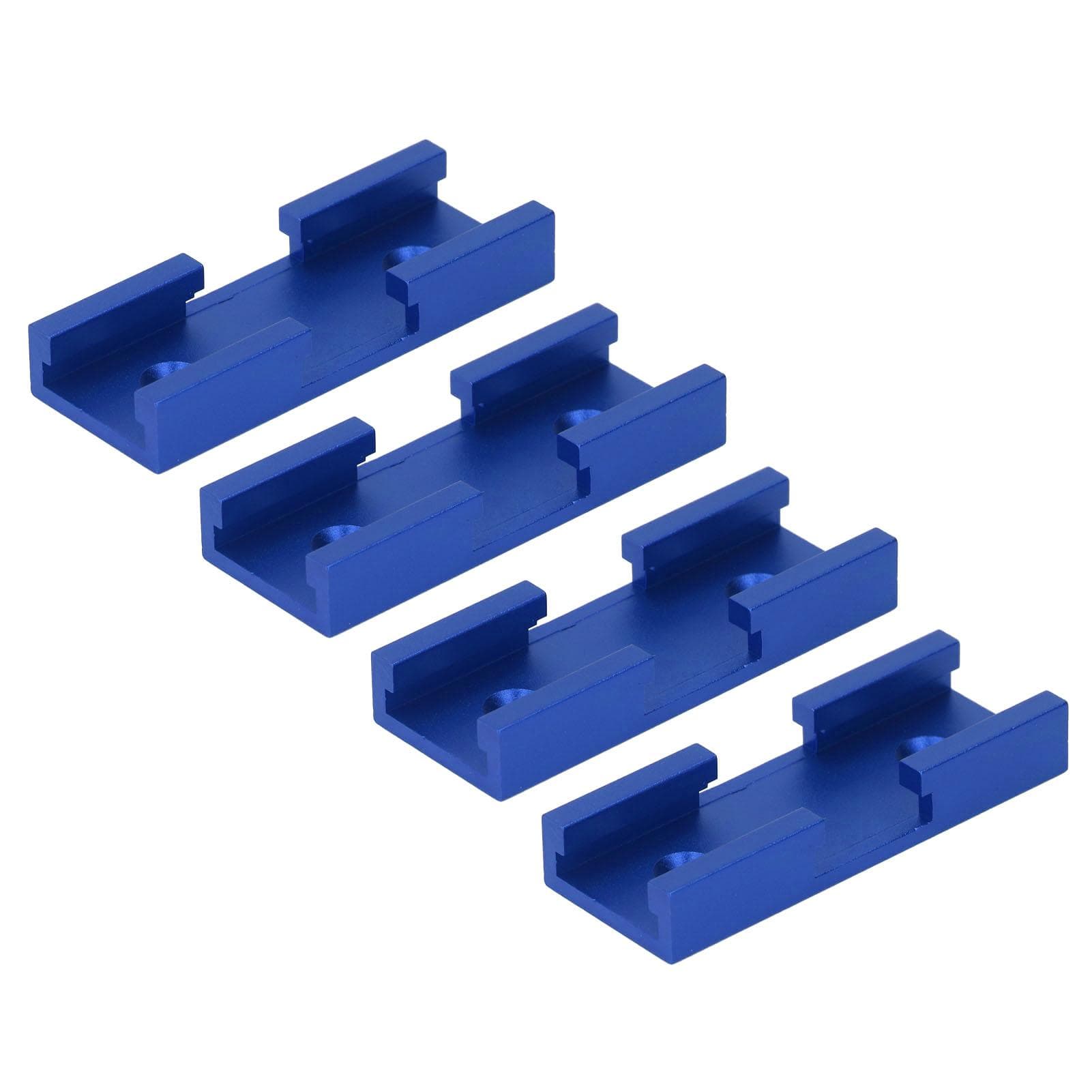 4PCS T Track Intersection Parts Aluminum Alloy Woodworking Cross Track Connector for Carpenter