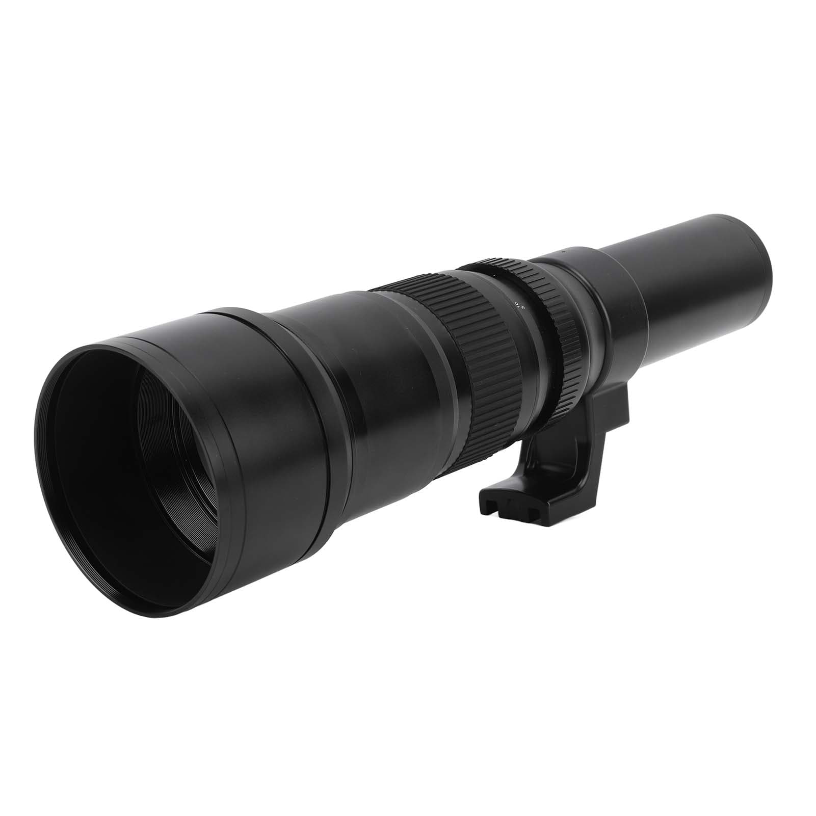 F6.3 Prime Telephoto Lens with T2 OM Lens Mount Adapter Ring for DSLR Cameras Astronomical black