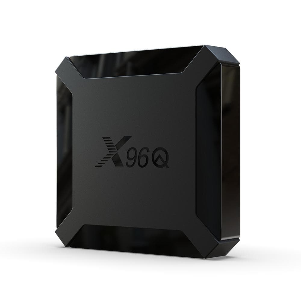X96Q TV Box Android 10.0 Allwinner H313 Quad Core ARM Cortex A53 TV Set Top Box Support 4K 3D Media Player US Plug black