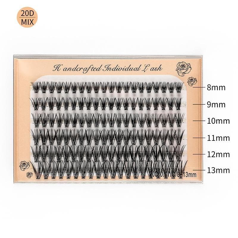 Professional Makeup, Personal Eyelash Group, Natural Fluffy False Eyelashes 20D- 8-9-10-11-12-13mixed