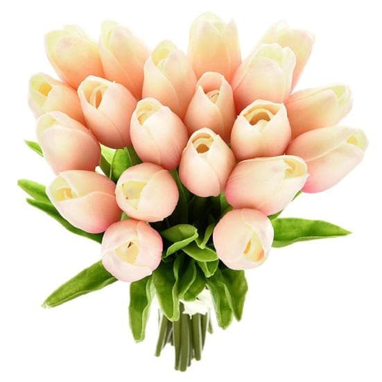 Blooming Bouquet 10Pcs/Set Faux Tulip Flowers Gift Photograph Prop Homen Decor dark purple