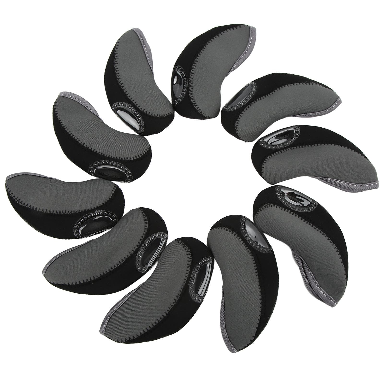 10PcsSet Iron Club Head Cover Set Golf Iron Club Headcover Golf Rod Head Protective Cover