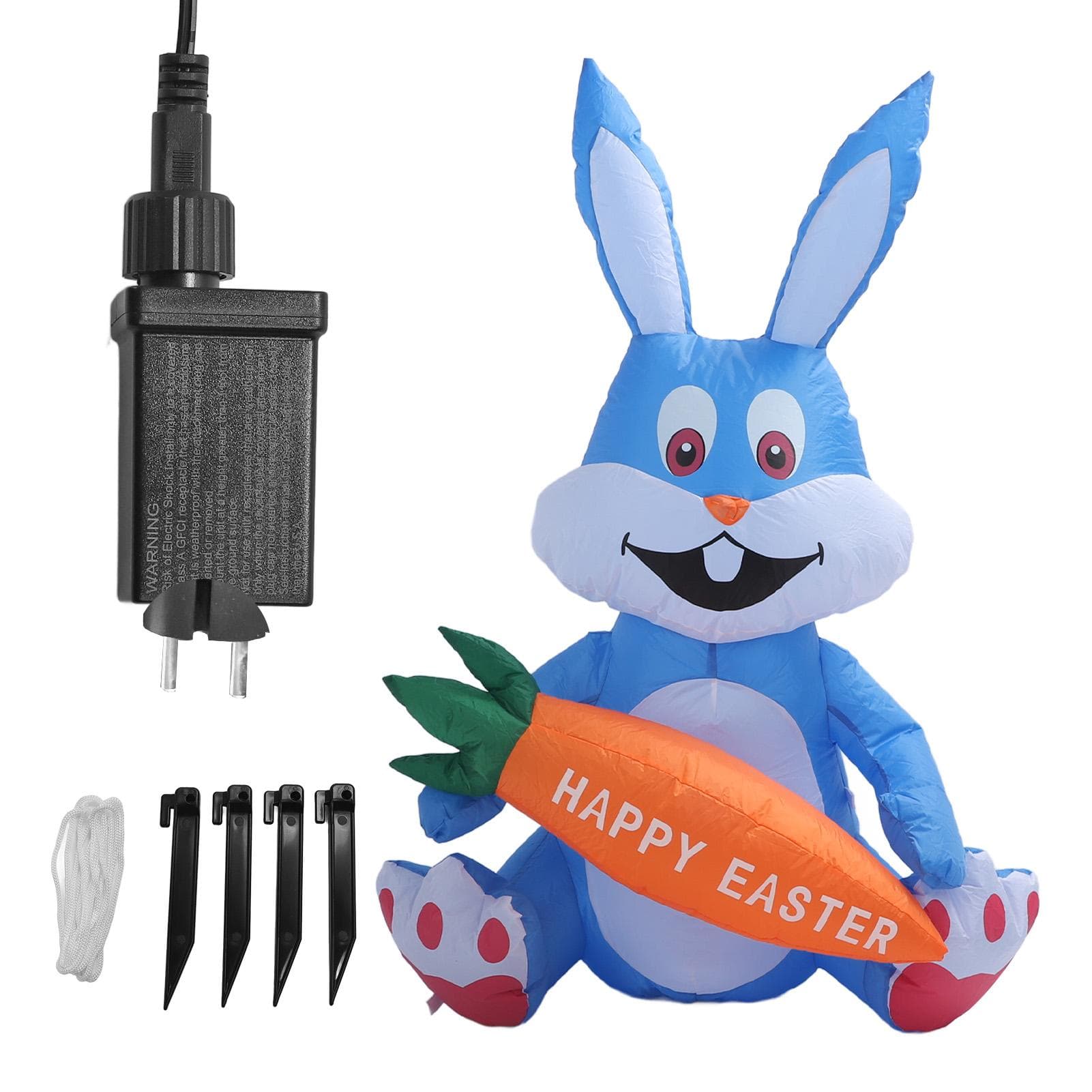 1.2 m Easter Inflatables Rabbit Cartoon Cute Fun Innovative Blow Up Easter Inflatable Outdoor