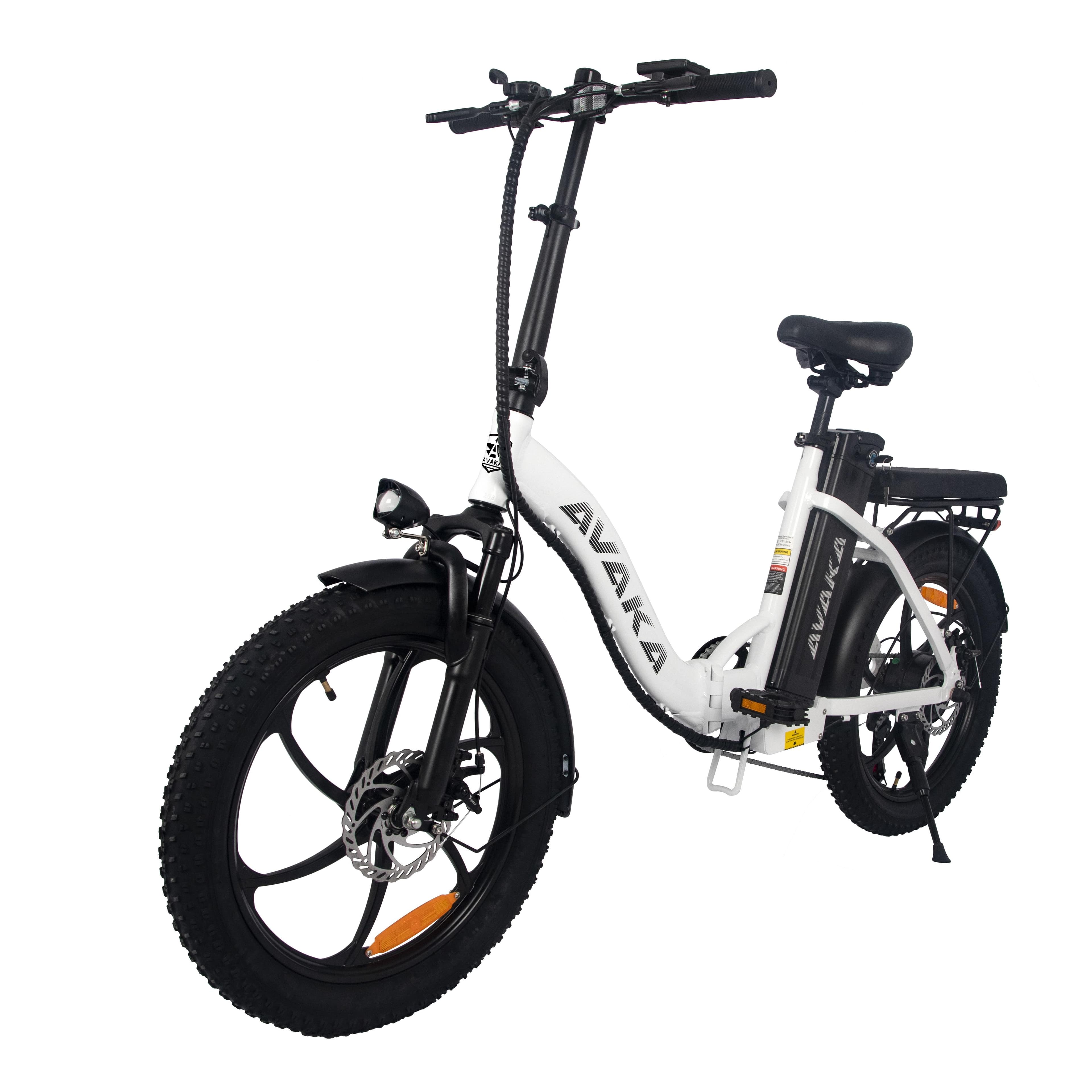 Avaka BZ20Plus Integrated Wheel Electric Bicycle Adult 500W Motor 48V2AH City Riding E-Bike 20'' Tire Electric Bike white