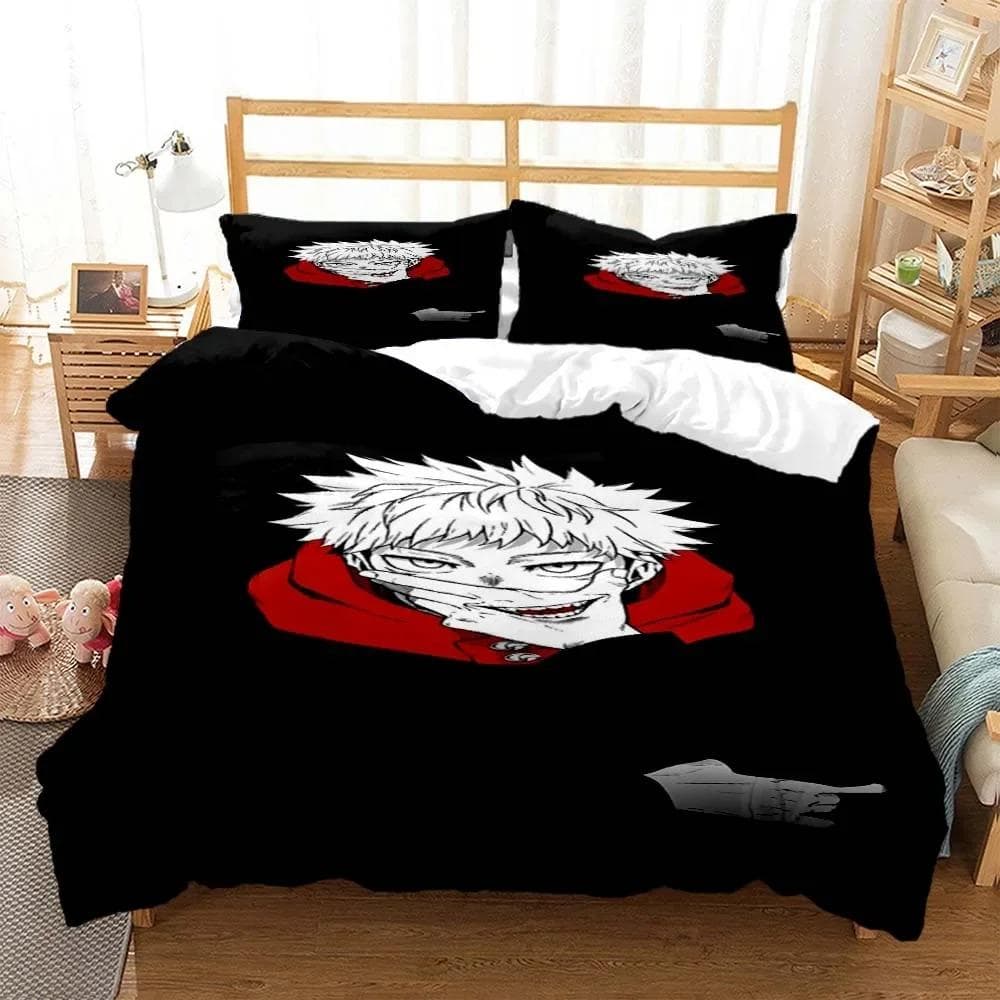 3D Anime Jujutsu Kaisen Digital Print Polyester Bedding Sets Covers Boys Duvet Cover Set For Teens Bedding Set Home Textiles 70x133cm 2pcs