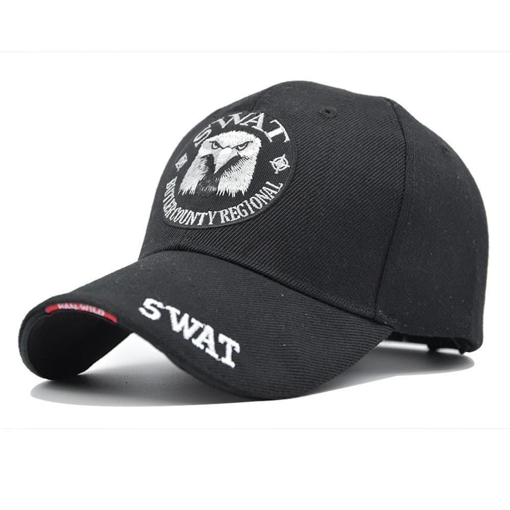 Popular SWAT - themed Embroidered Baseball Cap: Ideal for Tactical - style Enthusiasts black