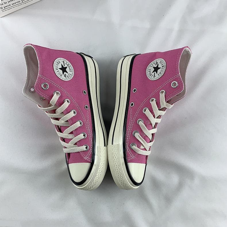 High-top Canvas Shoes Women's Spring and Autumn New Student Retro All-match Sneakers 39