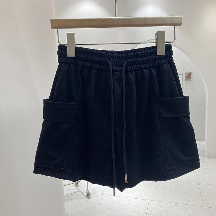 Gray Sports Skirt for Women In Summer New Korean Style Casual and Versatile Slim Loose and Comfortable Wide-leg Skirt for Women XL
