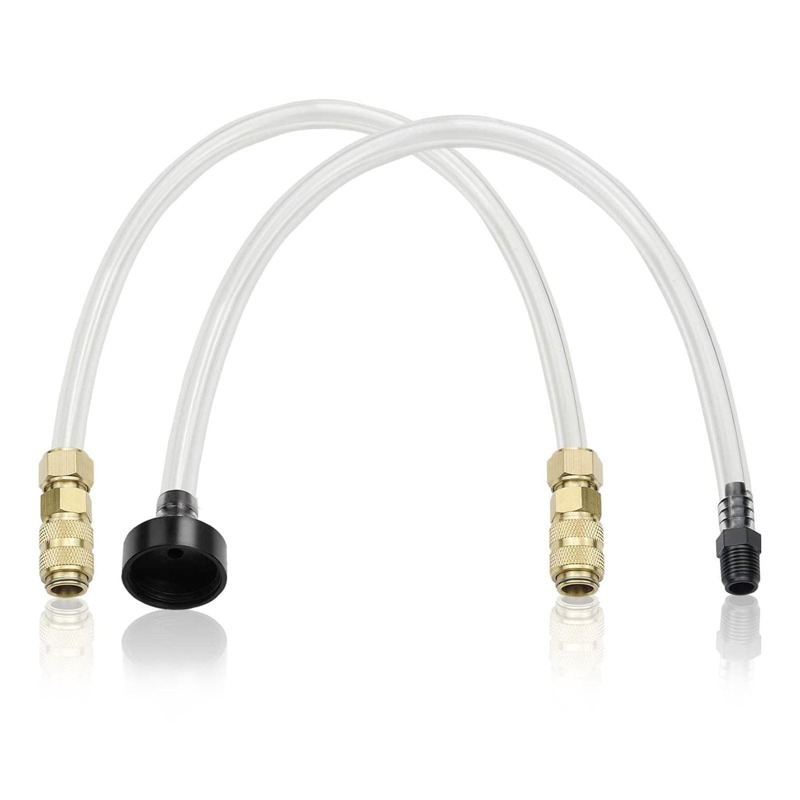 Hydraulic Steering Filler Kit  Bleed Kit Fill Tube Marine Tool Rust Free Quick Connect Professional transparent