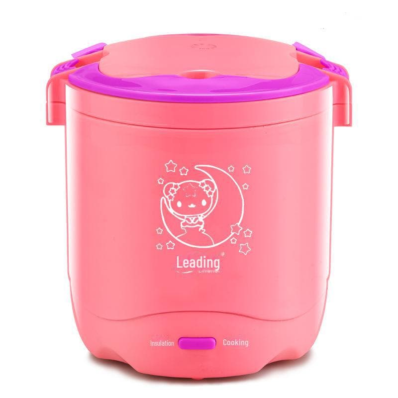 1.2L Portable Mini Rice Cooker for 1-2 People: Ideal for Small Offices, Dorms, and Students. 1-20 sets pink