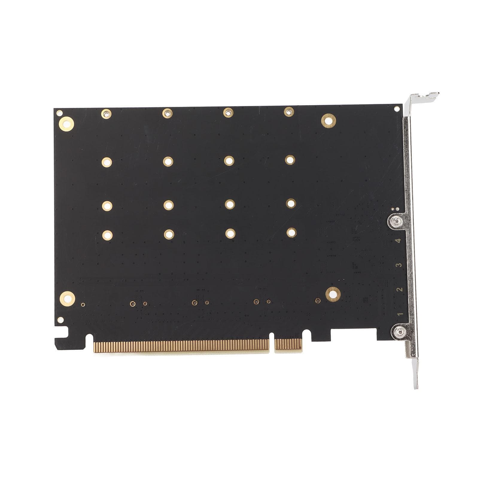 Adapter Card NVME M.2 to PCIE X16 4 Ports 32Gbps Expansion Card Hard Drive Reader Computer