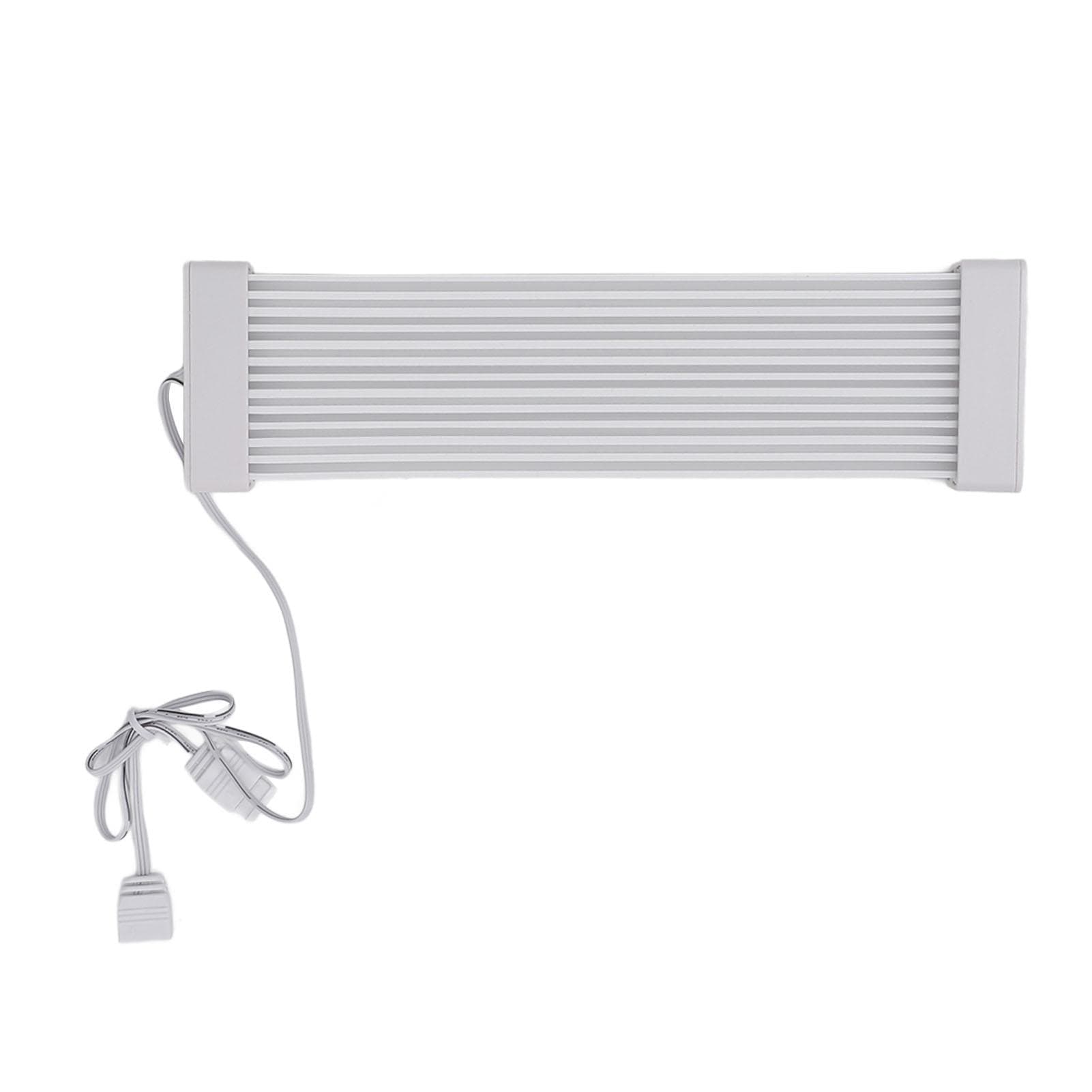 24 Pin to 24 Pin PSU Cable Extension Kit 205mm Silicone 5V ARGB Sync PC Case Decor Motherboard white