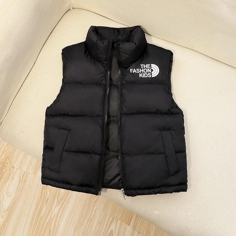 Big Goose Boys And Girls Down Vest White Duck Down Waistcoat Baby Student Vest 120cm black