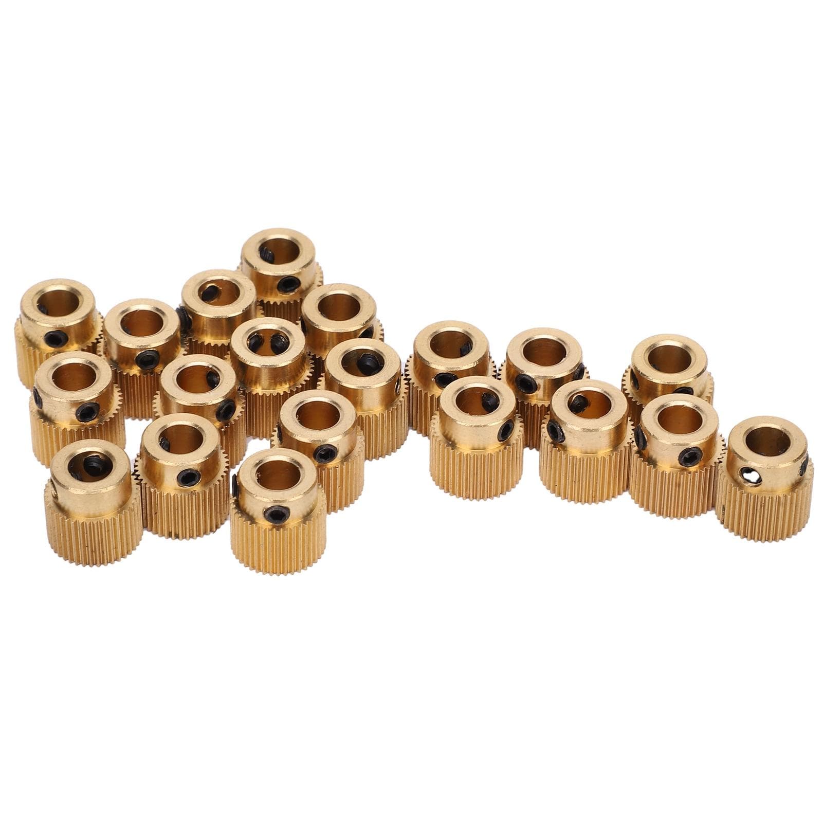 20Pcs 40 Teeth Drive Gear Brass Yellow 3D Printer Replacement Accessories 11mm x 11mm