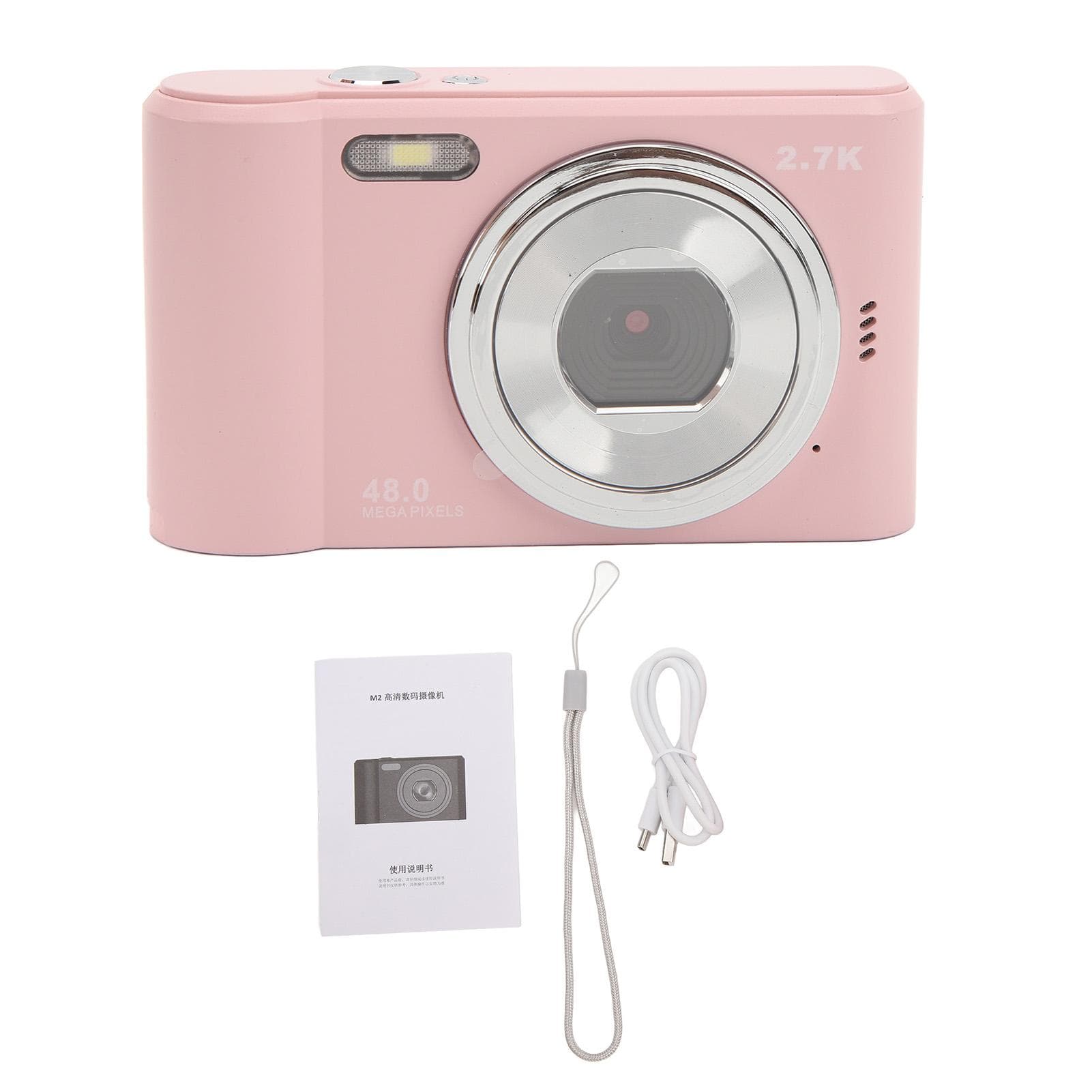 Digital Camera 44MP 2.7K Smart 8x Digital Zoom Household Compact Video Camera for Students