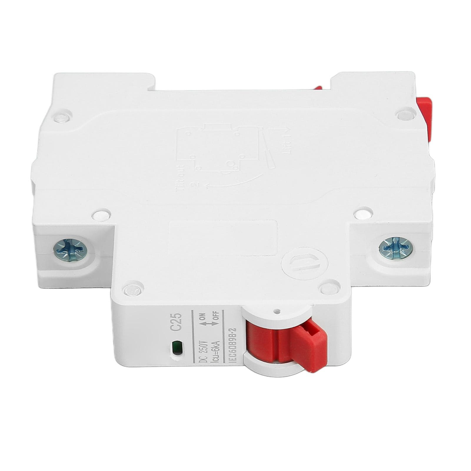 DC Circuit Breaker Short Circuit Protection Auxiliary Arc Extinguishing Circuit Breaker 250V 25A 1P