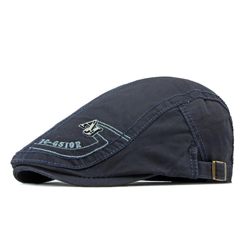 Cotton Beret Men's Newsboy Caps for Menspring Summer British Retro Berets Cap Gatsby Painters Hats Driver Ivy Hat Flat Caps 55-60cm navy blue