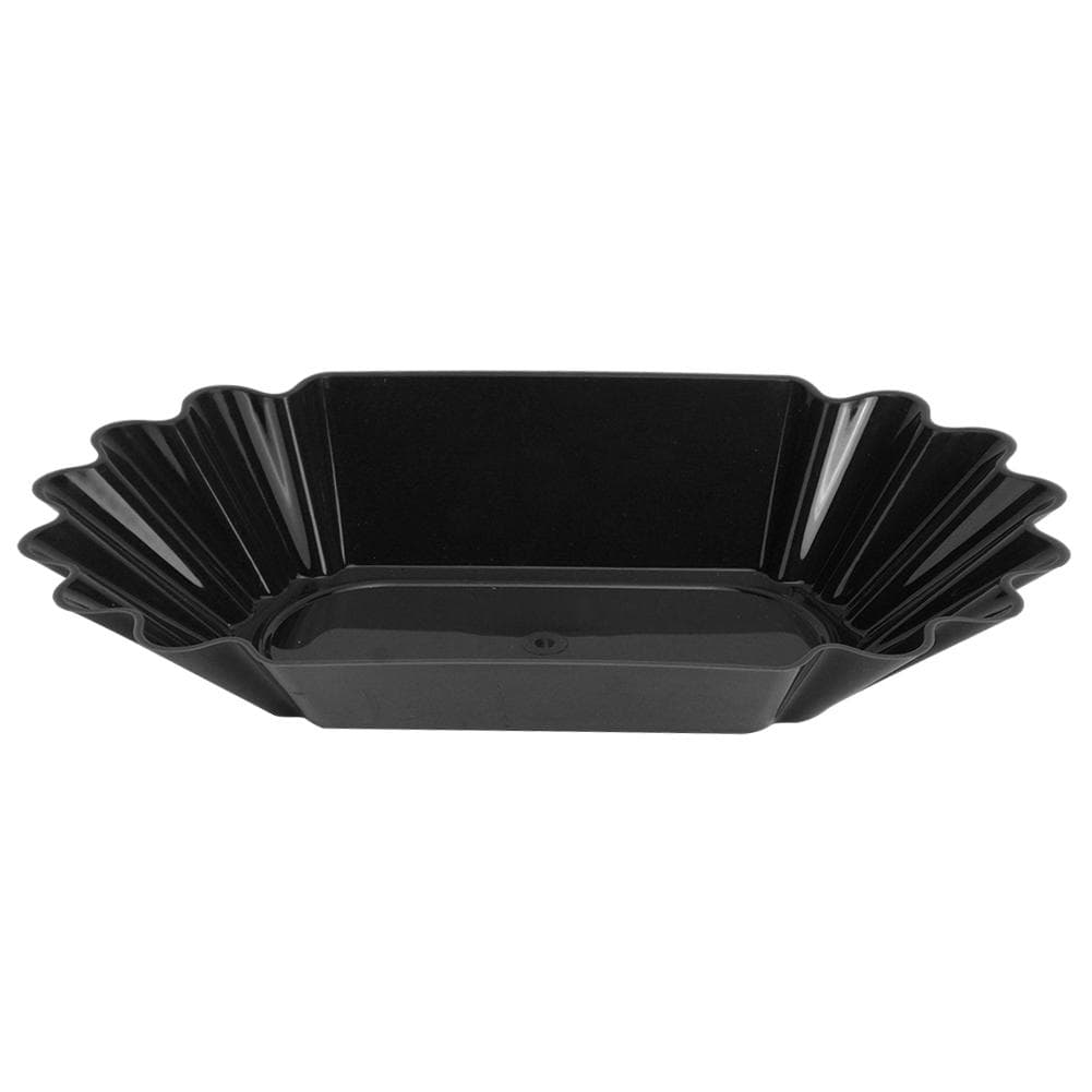 Food Grade PP Plastic Coffee Beans Sample Tray Display Dish Plate Container Home Kitchen black