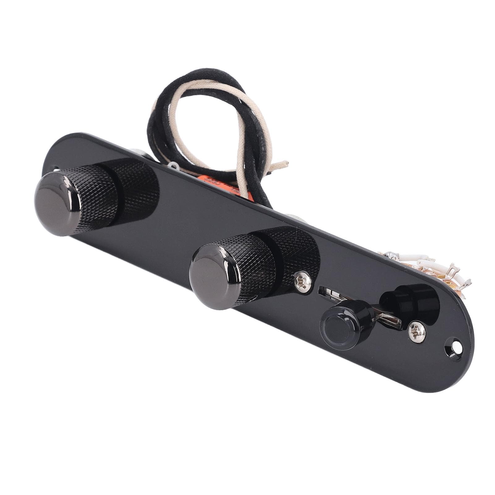 Loaded Guitar Control Plate Prewired 3 Way Blade Switch for Telecaster Electric Guitar Parts Black