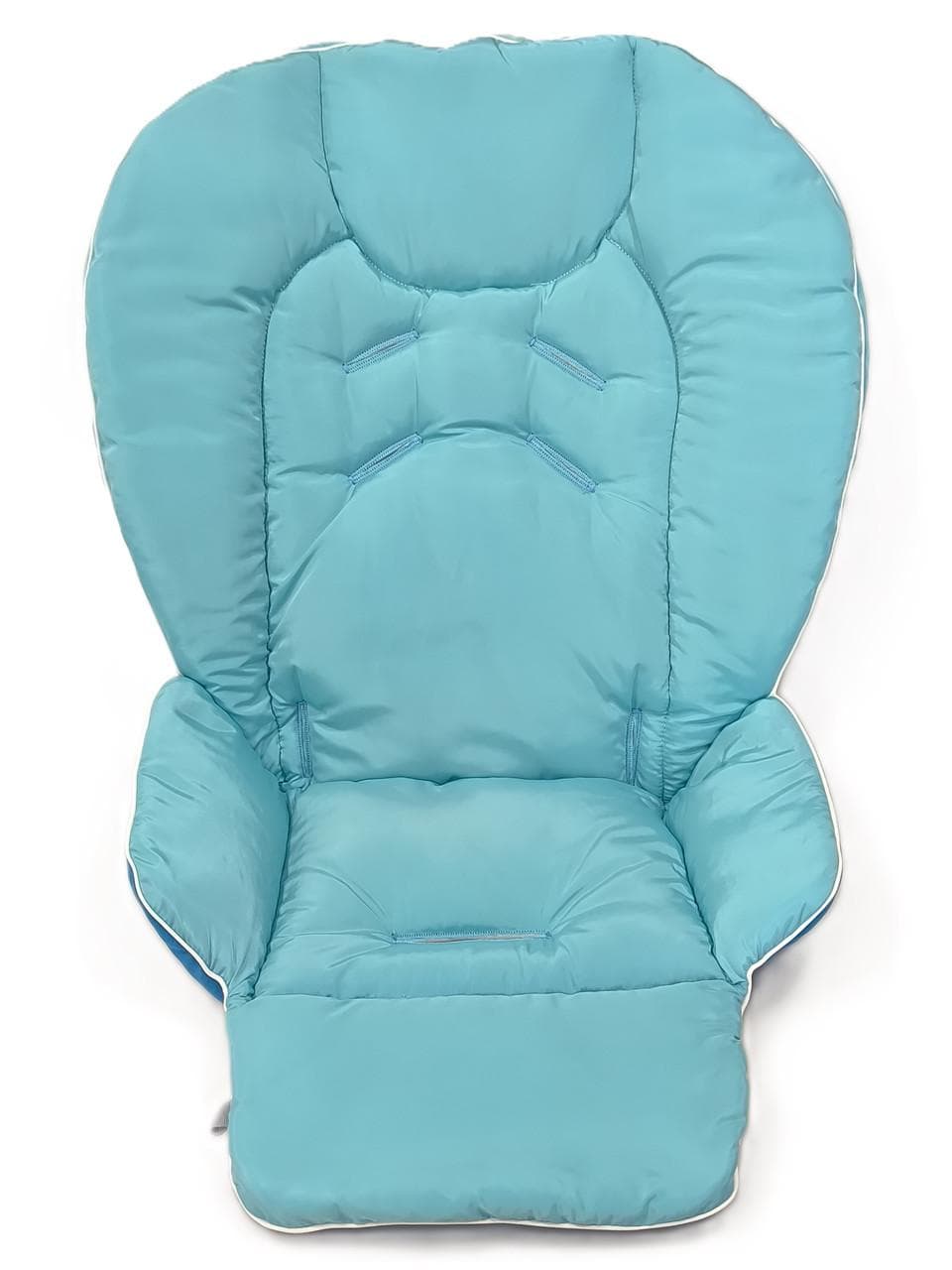 Сhicco Polly highchair waterproof cover, solid color, water-repellent highchair insert turquoise blue