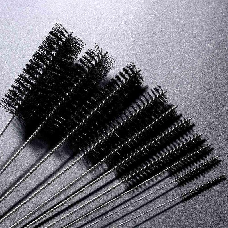 10pcs/set Multifunctional Portable Stainless Steel Household Bottle Brushes Cleaner Brush Set Soft Hair Cleaning Tool 2