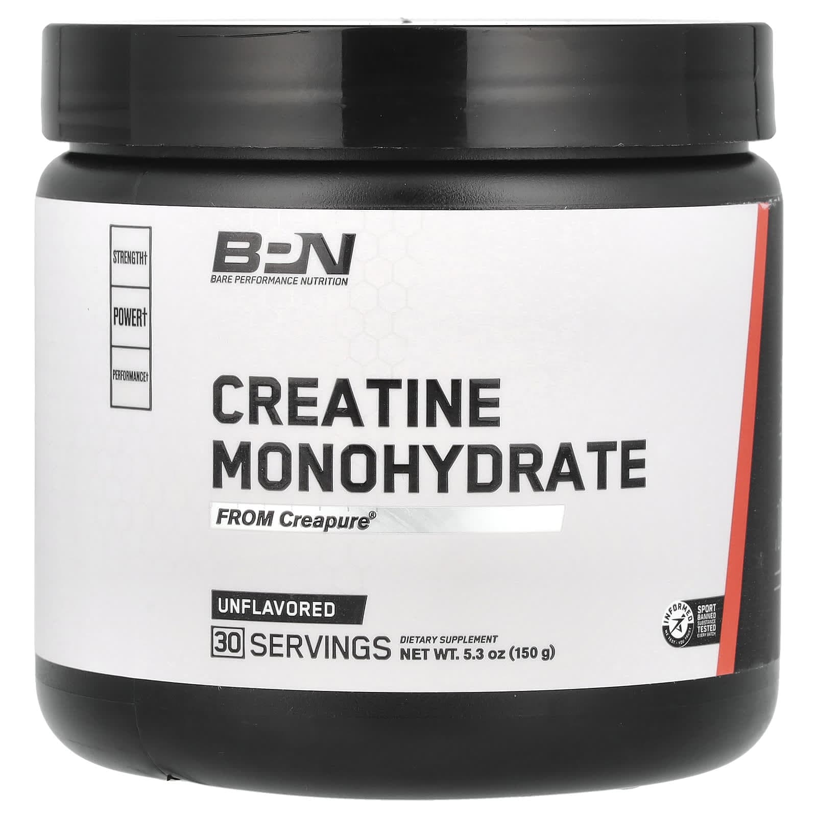 BPN, creatine monohydrate, unflavored, 5.3 oz (150 g)