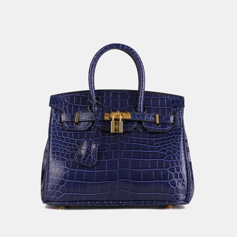 2024 Women's High-End Crocodile Pattern Platinum Shoulder Bag - European & American Fashion, Large-Capacity Crossbody Handbag Large 30*16*23.5cm
