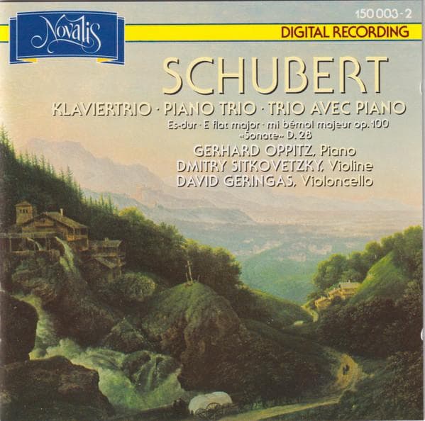 CD FRANZ SCHUBERT - GERHARD OPPITZ, DM - Klaviertrio - Piano Trio . Trio Ave 1500032 Novalis 1985 Japan Classical Used