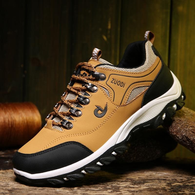 Men's Outdoor Hiking Shoes  Spring Men's Shoes Casual Sports Shoes Non-slip Waterproof Hiking Shoes Low Top Shoes 43 yellow