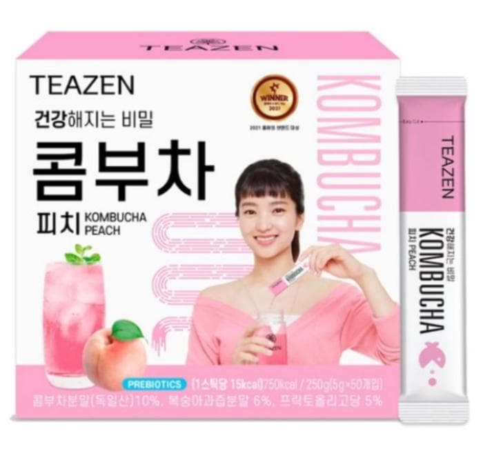 [Teazen] Teazen Kombucha Peach Flavor 50 sticks