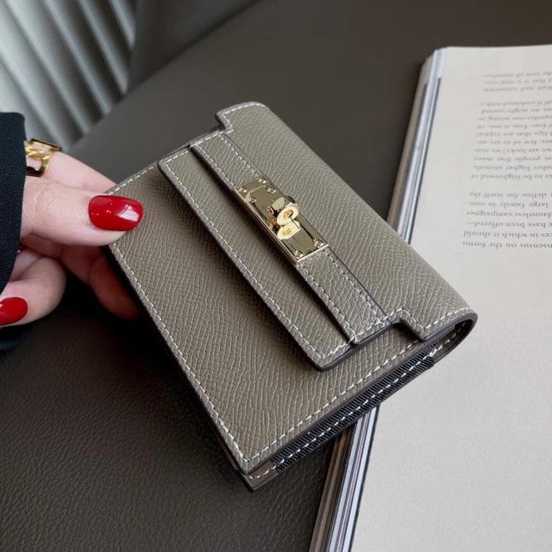 Women's 2025 Premium Leather Cardholder - Large Capacity, Multi-Slot Wallet for Cards & Driver's License