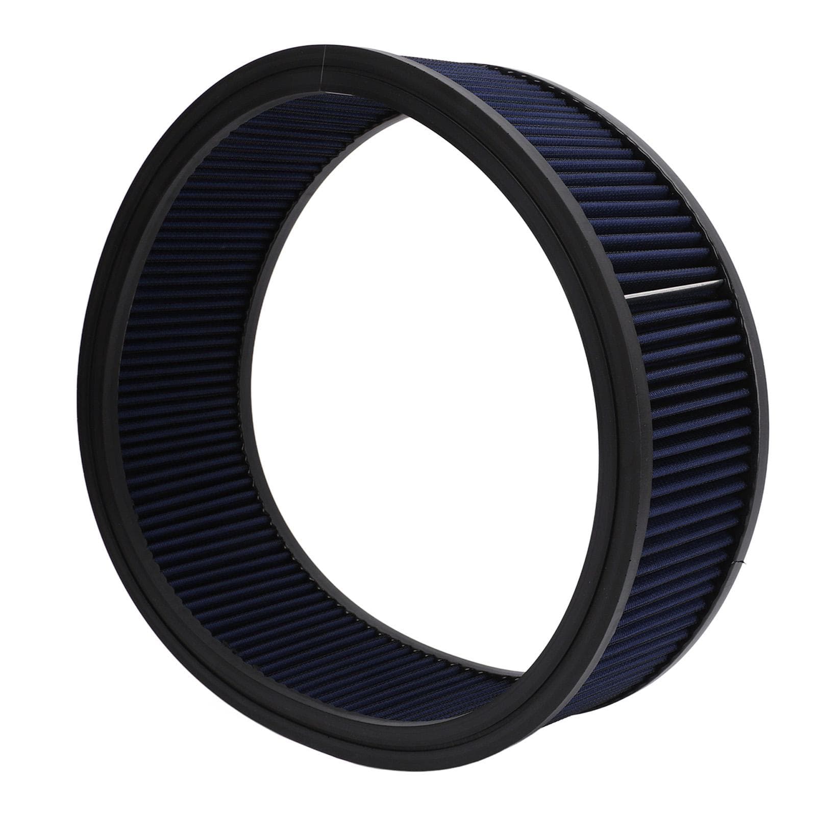 Air Filter Element High Flow Washable Reusable Round Air Filter Cleaner Element Replacement for blue