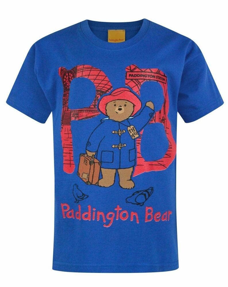 Paddington Bear Pb Blue Boy S Unisex T-Shirt L