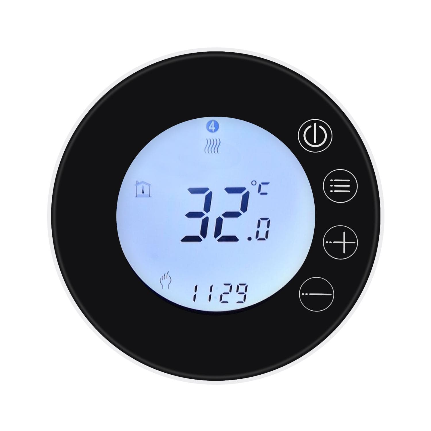 Tuya WiFi LCD Display Intelligent Thermostat Programmable Temperature Controller APP Control GB black