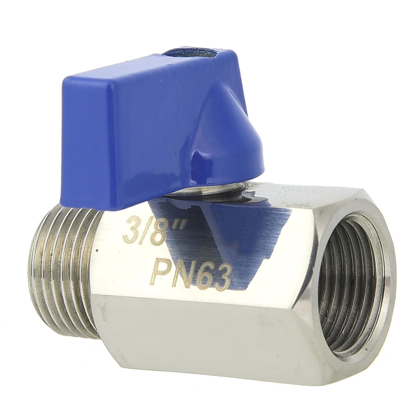 Stainless Steel BSPP Male Female 2 Way Shut off Ball Valve for Water Pipe Connection(Type C)