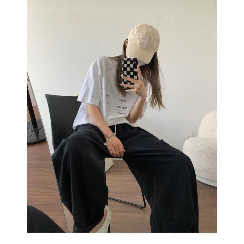 Early Autumn New Japanese Work Pants for Women with High Waist Slimming Loose Casual Straight Wide-leg Pants Radish Pants XXXXL