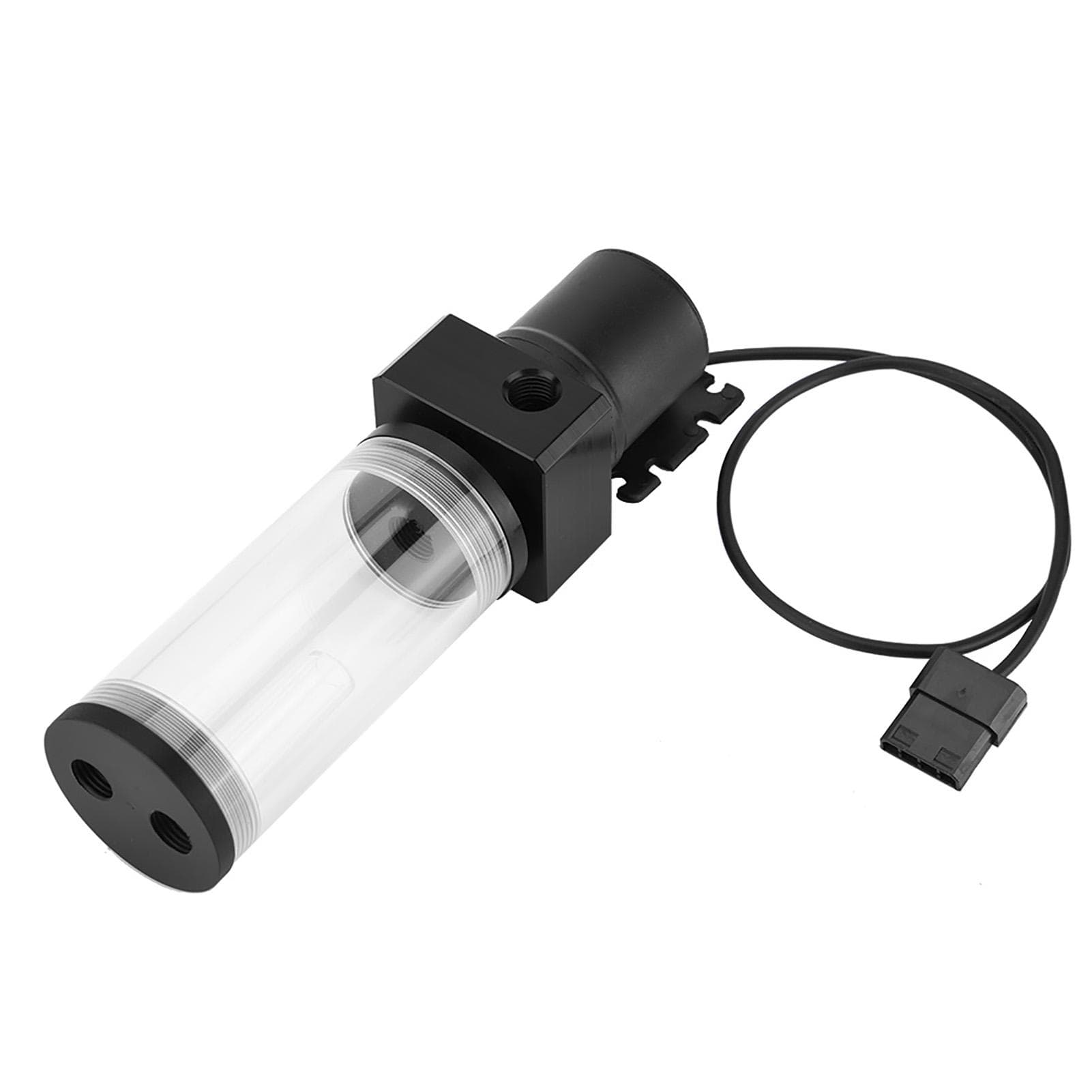Acrylic Computer DIY Water Cooling Tank Cylinder Reservoir 19W Pump G14 300mm 110mm