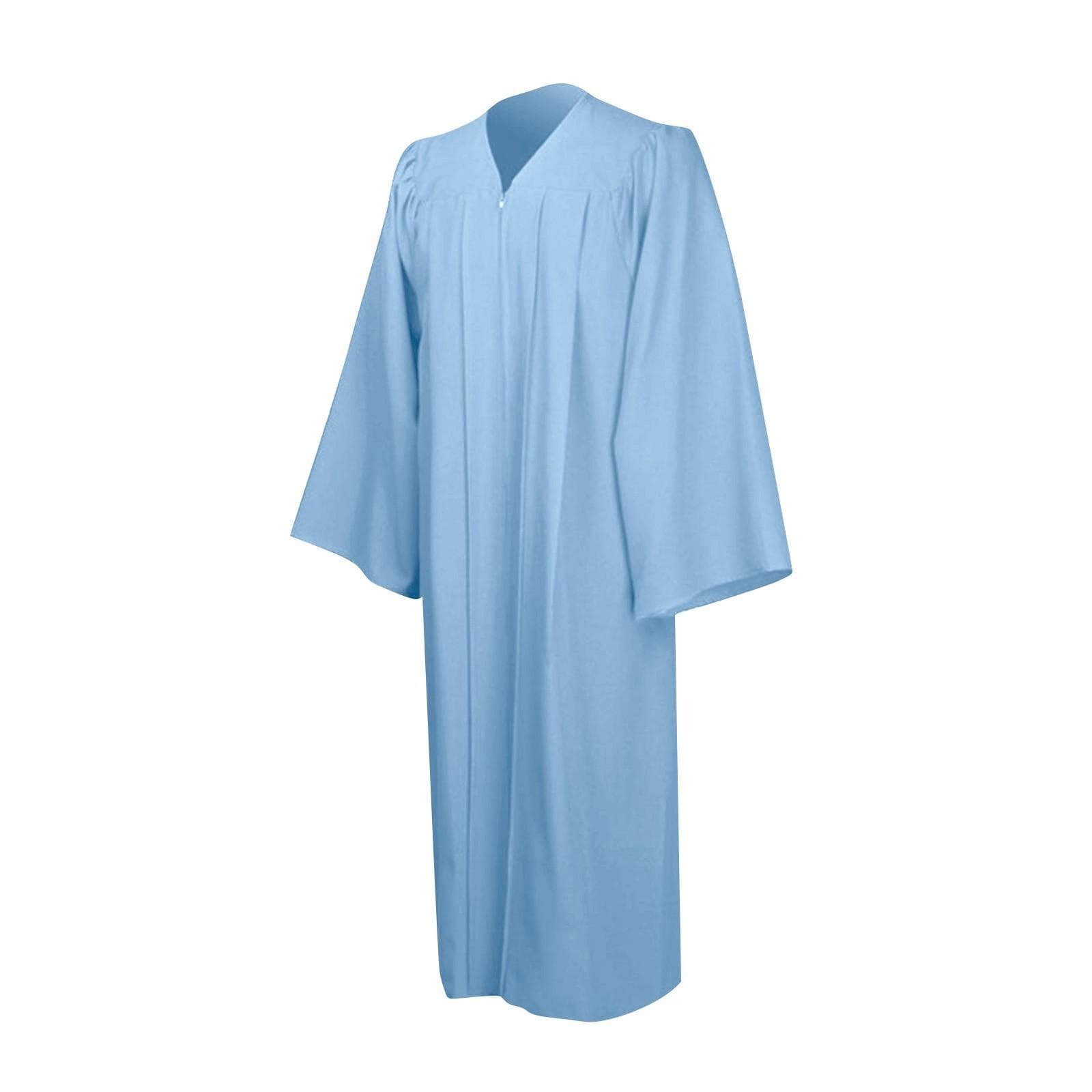 Unisex Choir Robes For Church Baptism Officiant Confirmation Costume,Graduation Gown Pastor &judges Robe M light blue