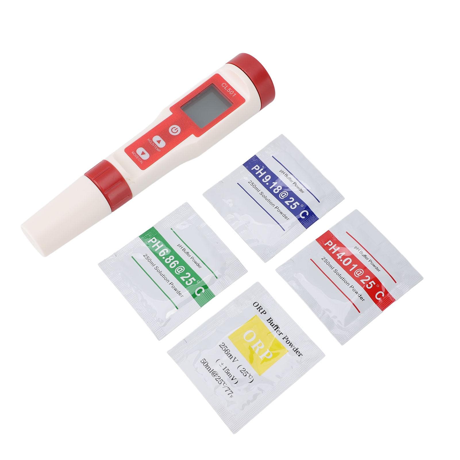 Digital Water Tester Pen 5 in 1 Accurate Sensitive Portable PH CL Hydrogen ORP Temp Water Quality
