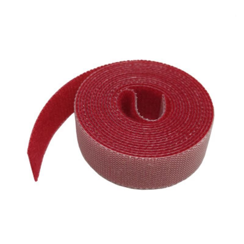 Cable Winder Cable Organizer Ties Mouse Wire Earphone Holder PC Cord Free Cut Management Phone Hoop Tape Protector red