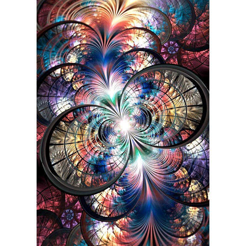 5D DIY Diamond Painting Abstract Flower 3D Rhinestone Embroidery Cross Stitch 30X40CM