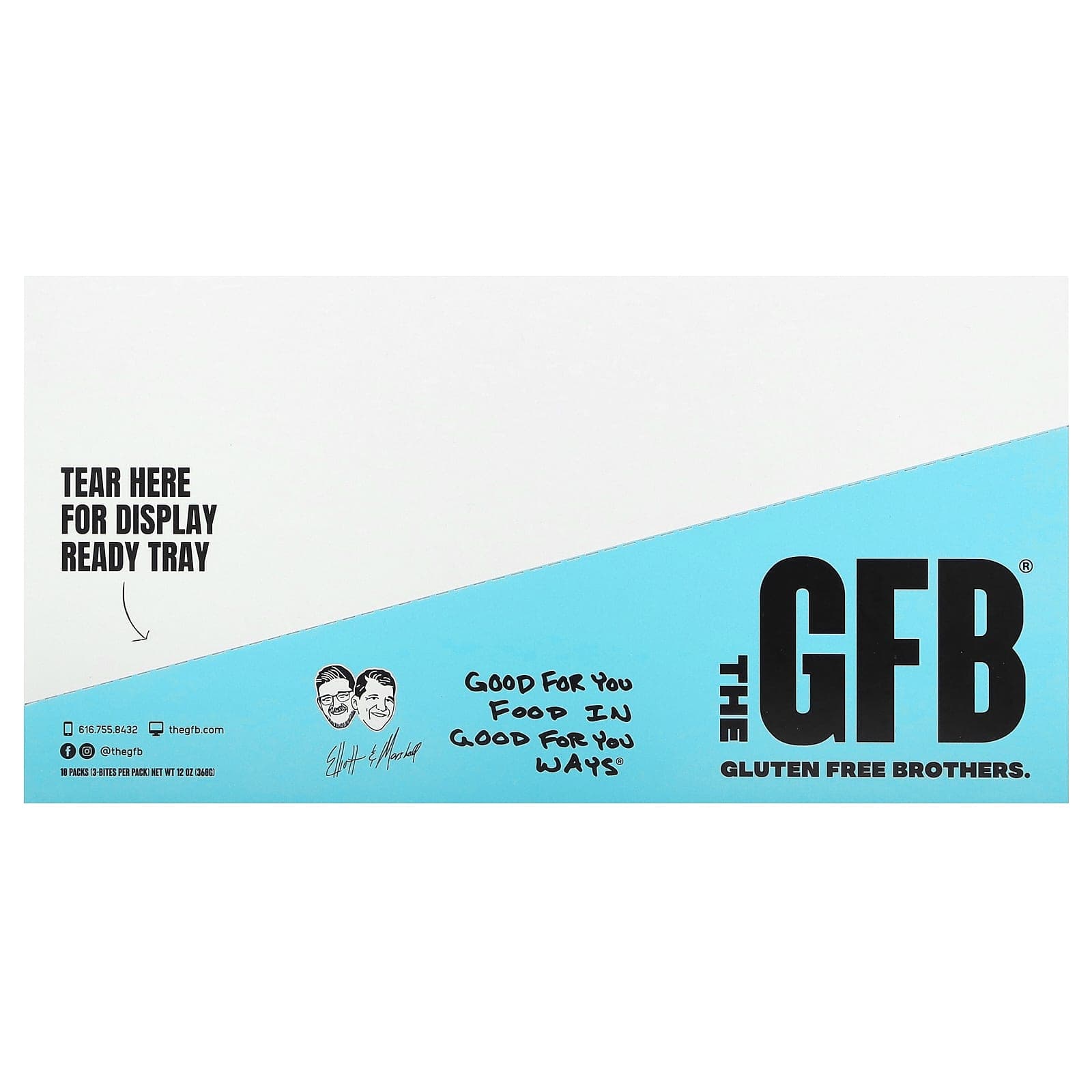 The GFB, Gluten Free Bites, Coconut + Cashew, 10 packs, 1.2 oz (36 g) each