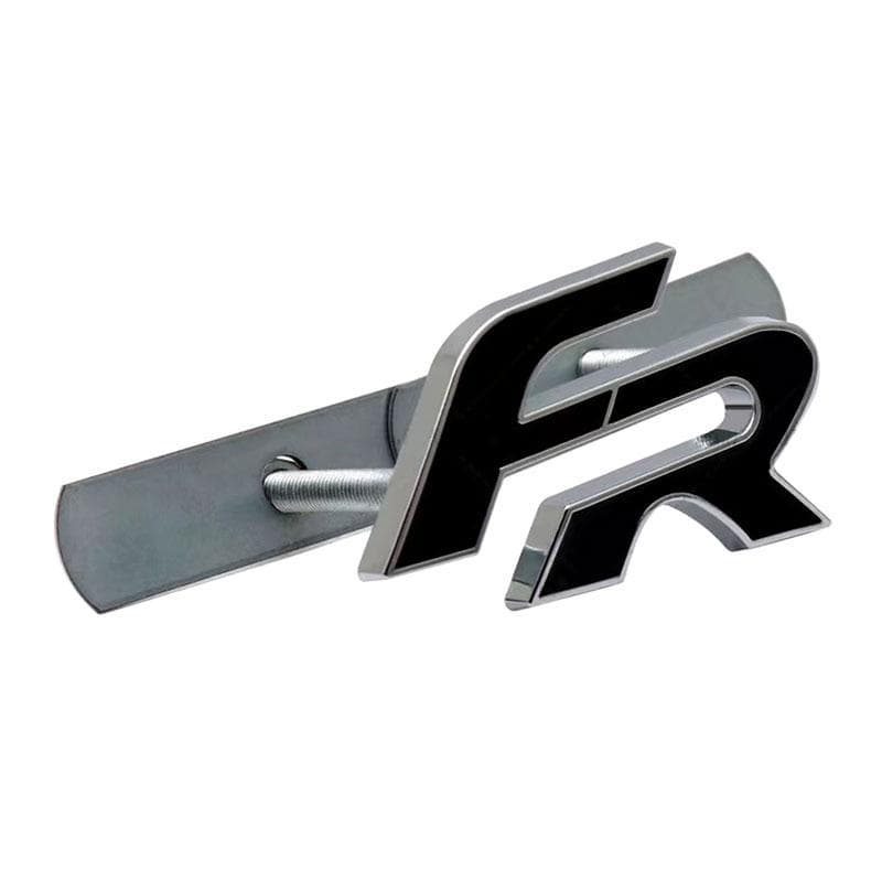 Metal 3D FR Car Front Grill Badge Car Body Emblem Sticker Decal for Leon FR+ Cupra Ibiza Altea Exeo Formula Racing Styling Car Accessories 1# Front Grille Badge