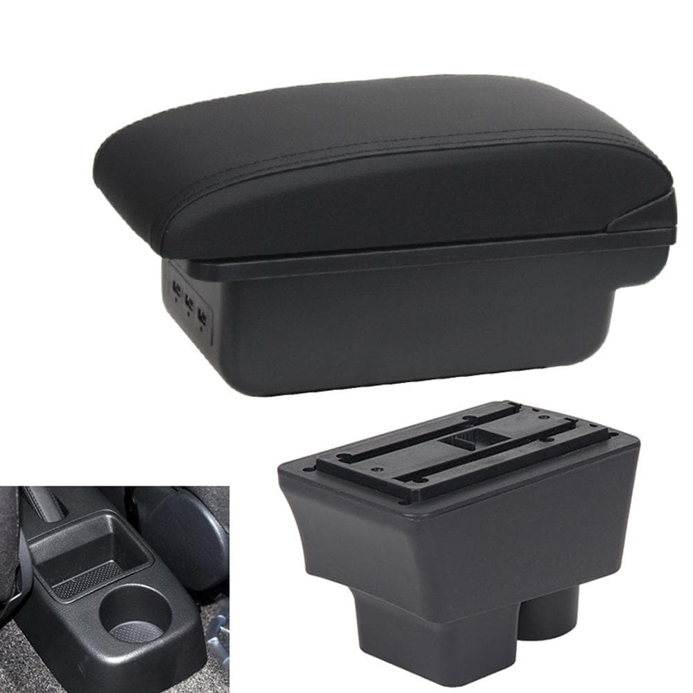 For Skoda FABIA Armrest For Skoda Fabia 2 Car Armrest Box Retrofit Parts Storage Box Interior Parts Car Accessories 2008-2014 black