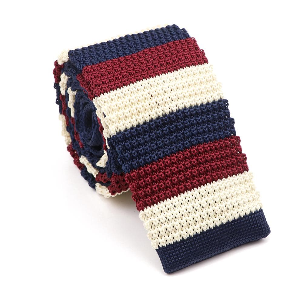 Men's, Solid Color, Knitted Tie, Leisure, Slim Neckties, Wedding, Business,