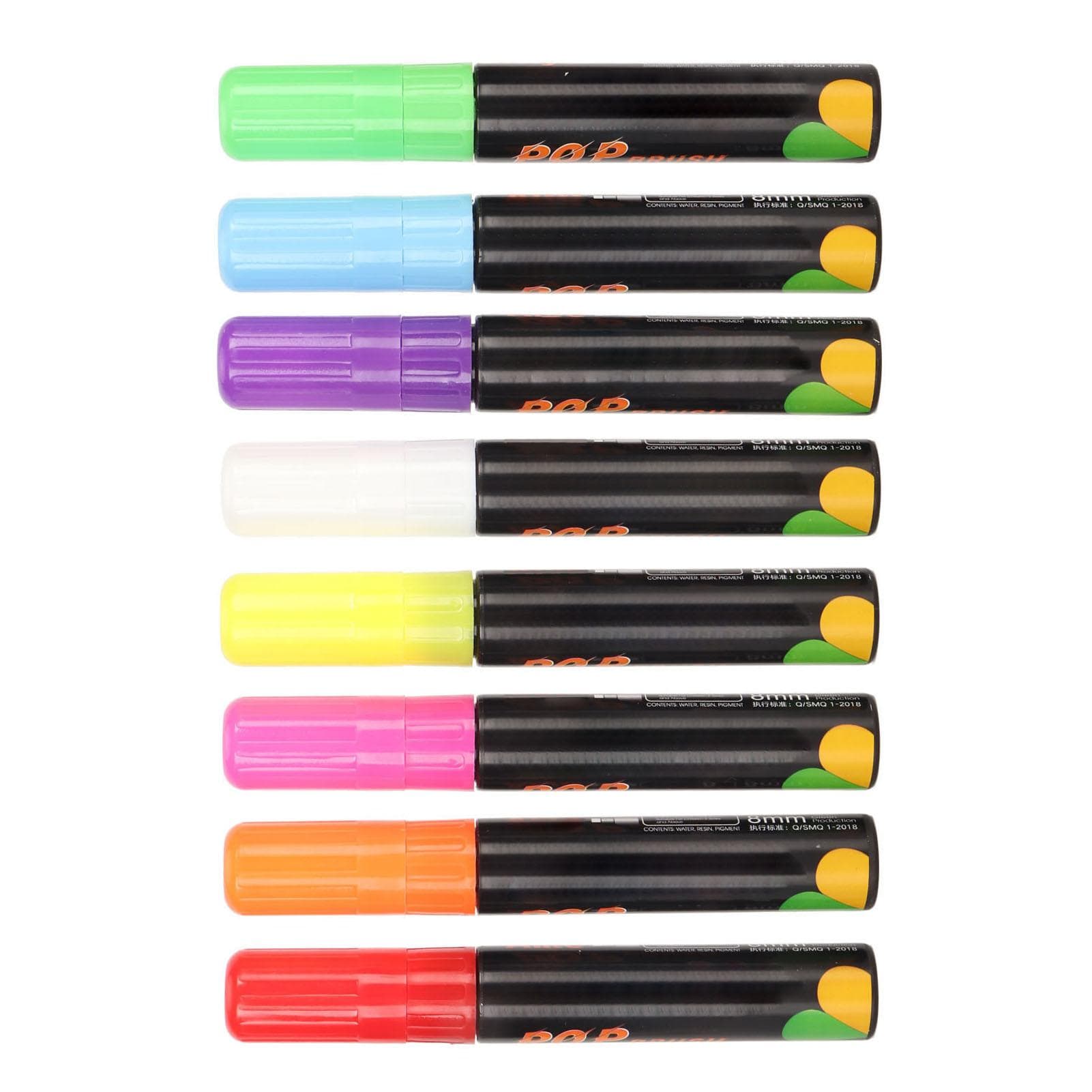 8mm Chalk Markers Erasable 8 Colors Dries Quickly Smoothly Writing Dry Wet Erase Liquid Chlak Pens