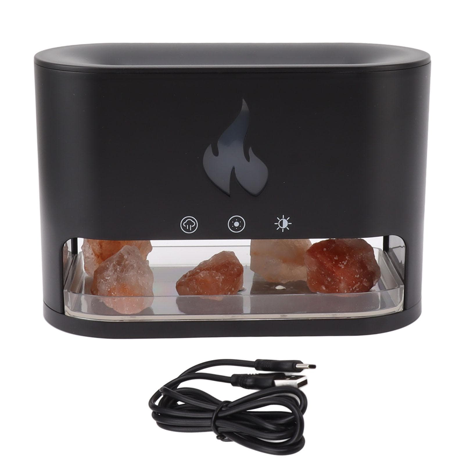 250ml Flame Air Diffuser Humidifier 7 Colors Flame Aromatherapy Diffuser for Home Use Office Use L(for 6.5-9kg)