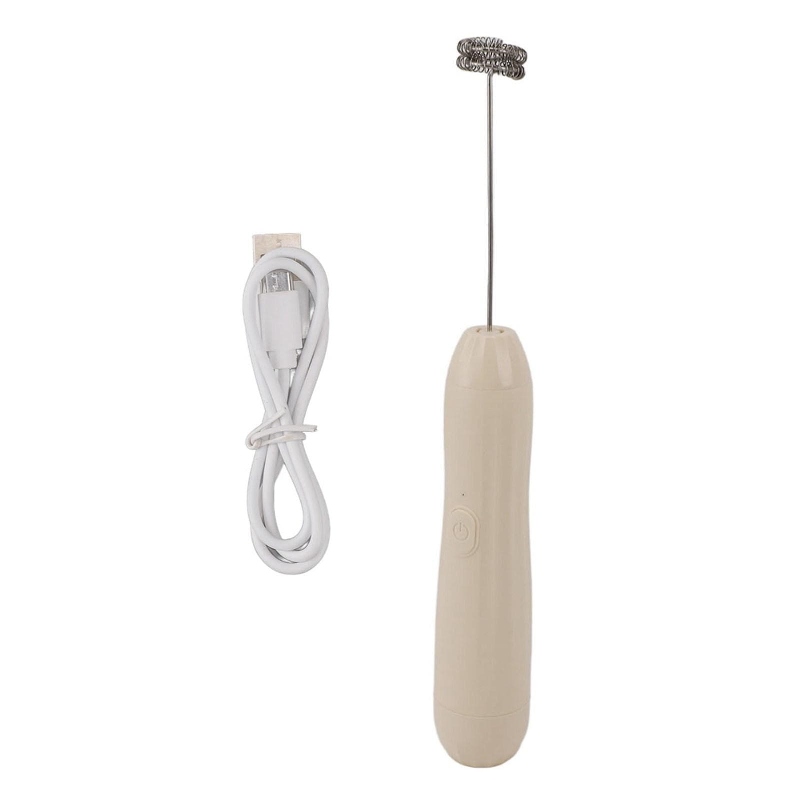 Mini Handheld Milk Frother USB Rechargeable Electric Whisk Drink Mixer 3 Speed Stainless Steel Foam L(for 6.5-9kg)