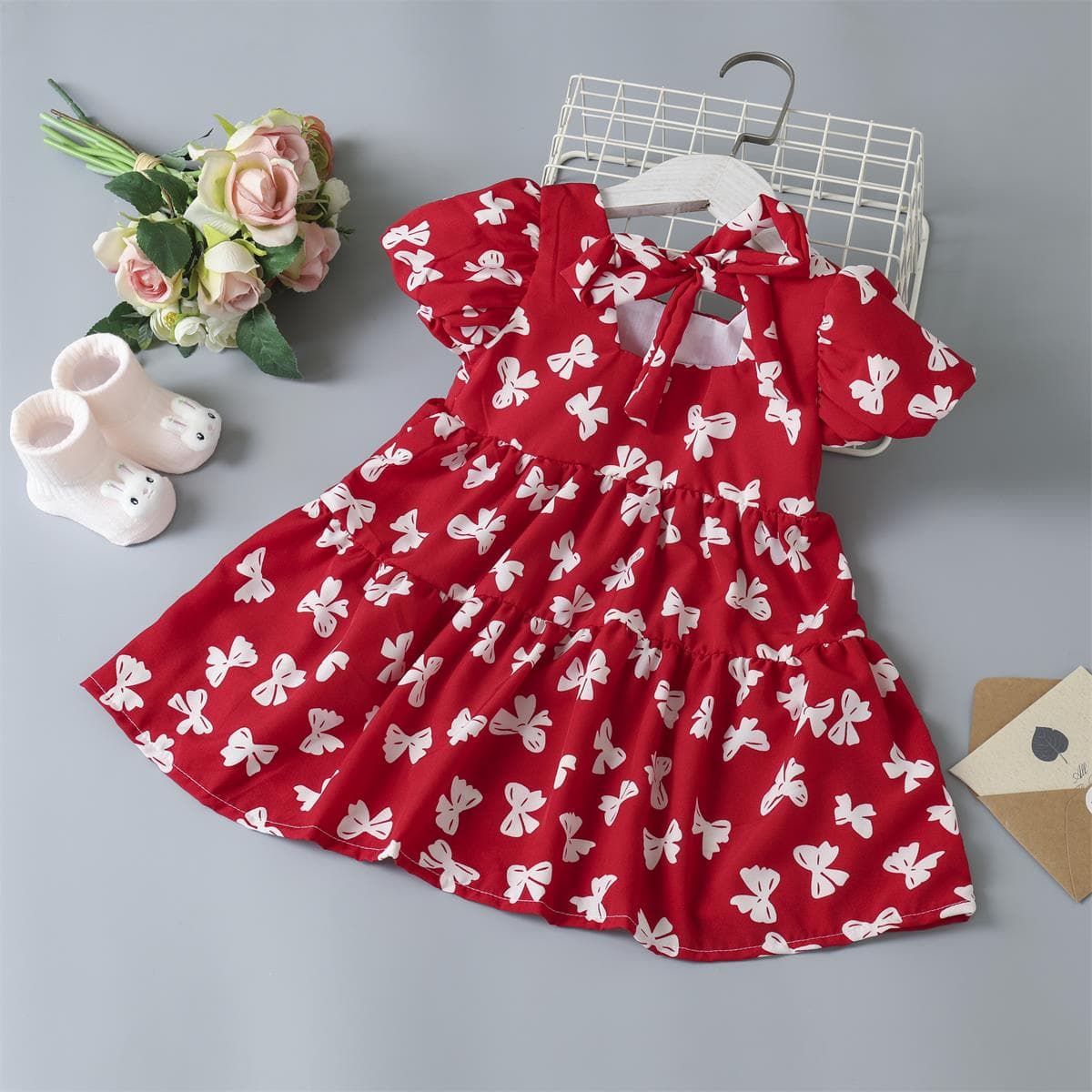 Toddler Baby Girl Dress Romper Floral Skirts Baby Sundress Cute Infant Girl Clothes S