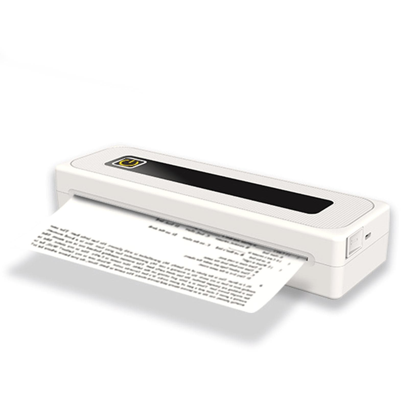 Portable Printer Wireless Inkless Printer Supports 8.26''x11.69'' Thermal Paper Printer BT5.1 white